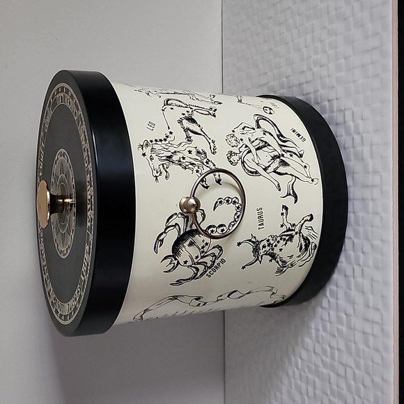 Vintage MCM Japan Enesco Ice Bucket ZODIAC SIGNS Horoscope Astrology Super Cool - Picture 4 of 8